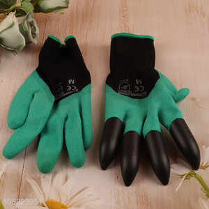 High quality non-slip cut resistant claw gardening <em>gloves</em> for planting