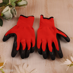 New arrival latex coated <em>gardening</em> <em>gloves</em> safety waterproof work <em>gloves</em>