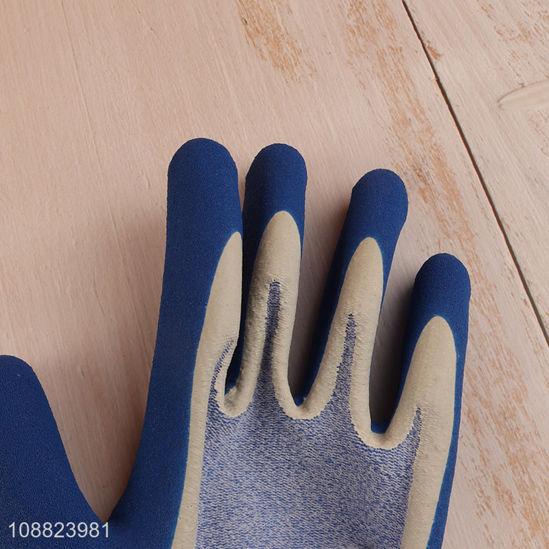 Good quality winter safety work gloves wear resistant dipping gloves