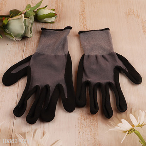 Wholesale nitrile coated wear resistant gardening <em>gloves</em> dipping <em>gloves</em>