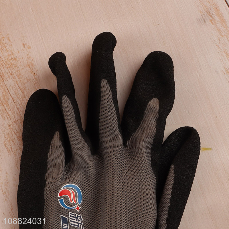 New arrival non-slip wear resistant breathable work gloves nitrile dipping gloves