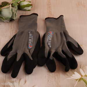 New arrival non-slip wear resistant breathable work <em>gloves</em> nitrile dipping <em>gloves</em>