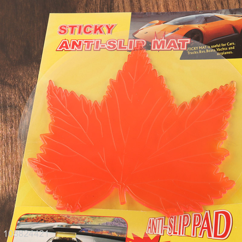Top selling leaves shape anti-slip car sticky mat wholesale