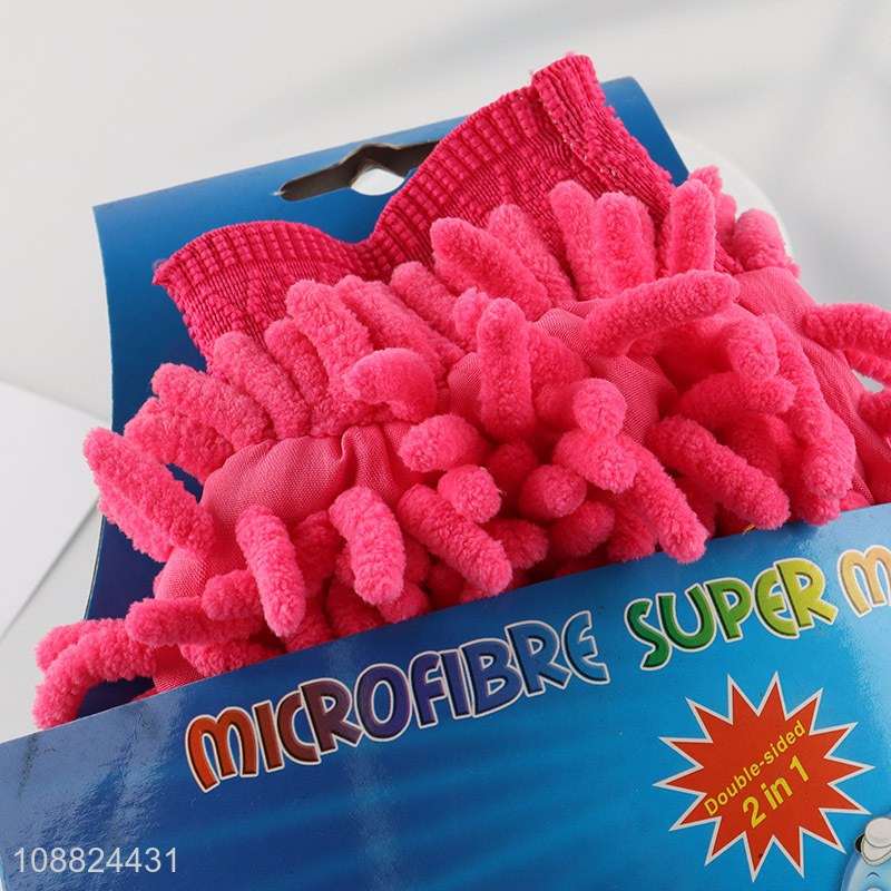 Top quality chenille car wash and wipe car gloves wholesale