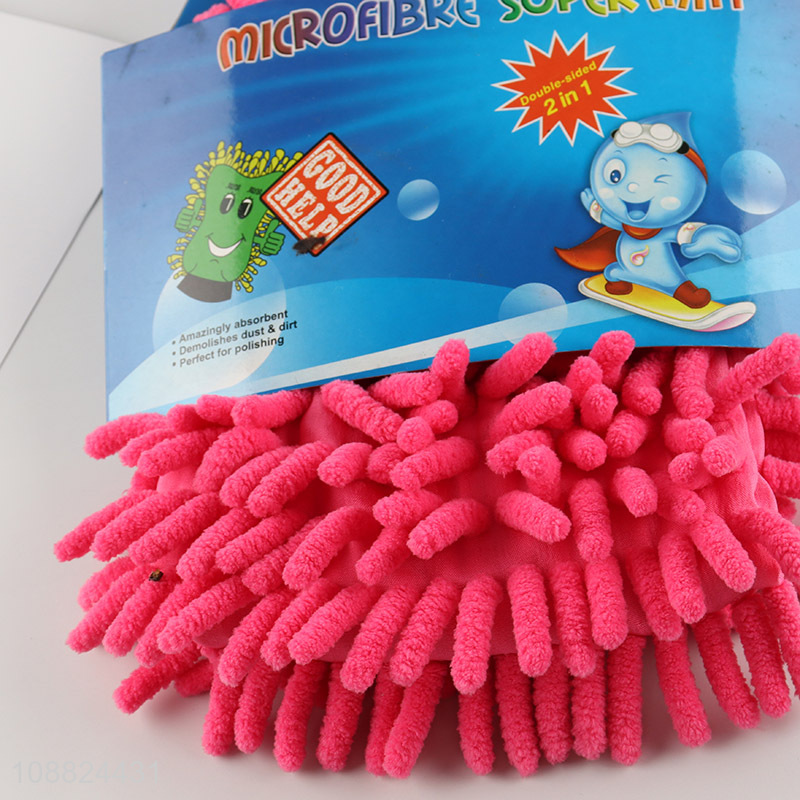 Top quality chenille car wash and wipe car gloves wholesale