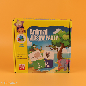 Wholesale Animal Jigsaw Party Learn Letters by Matching with Animals
