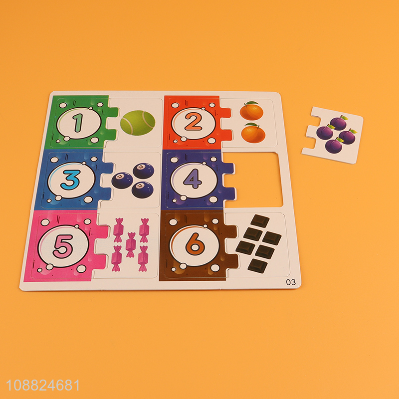 Good Quality Number Puzzles Learn Numbers by Matching with Animals