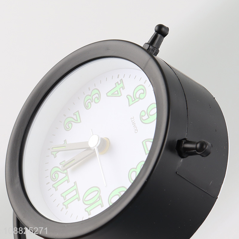 Good sale black alarm clock table clock wholesale
