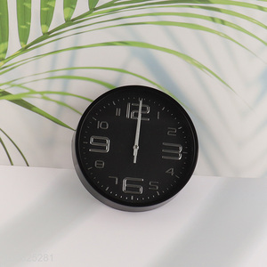 Top sale black wall decor wall clock for household