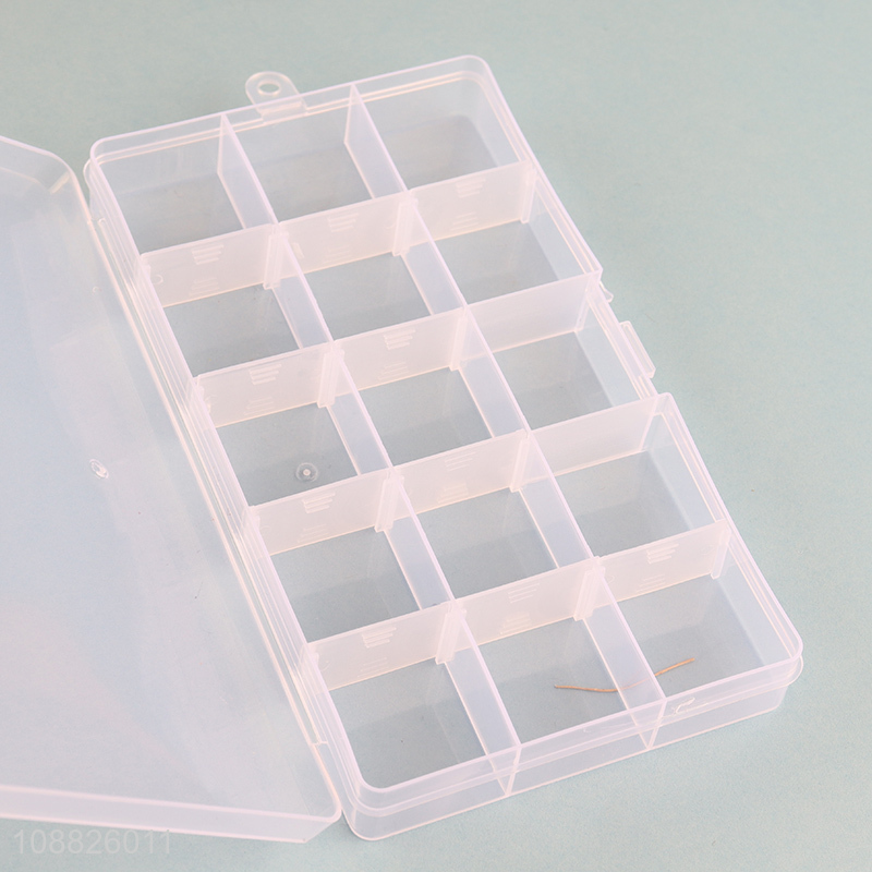 Hot items transparent plastic storage box for jewelry