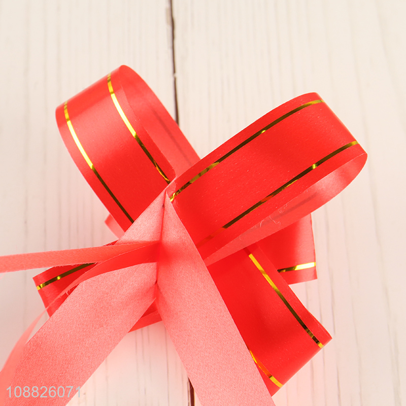 Latest products decorative gift wrap ribbon pull bows