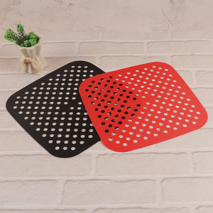 Hot selling square non-stick food grade silicone air fryer liners