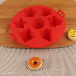 Online wholesale non-stick silicone air fryer muffin baking pan