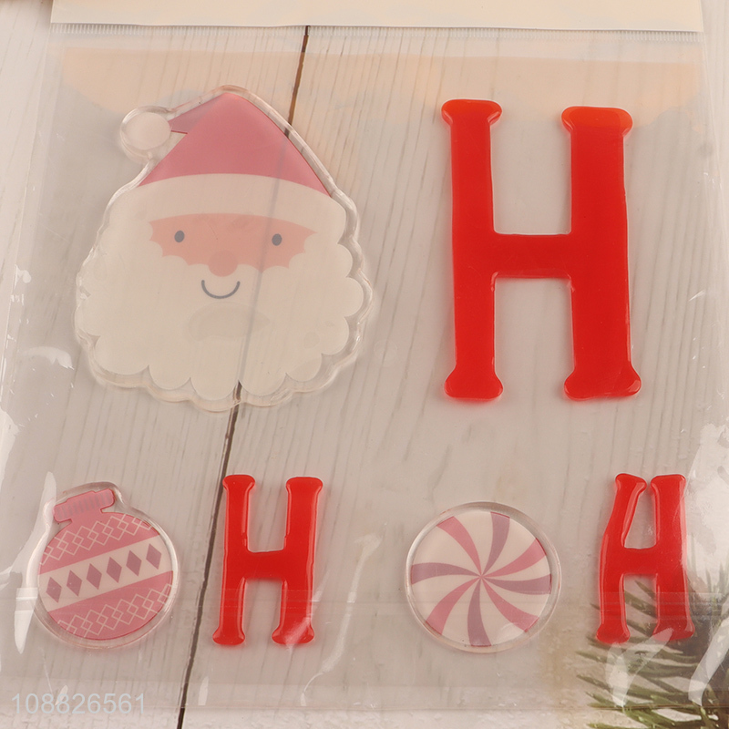 New Arrival Christmas Thick Gel Window Clings Window Decals