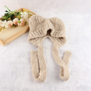 New arrival winter plush warm earmuffs hat for sale