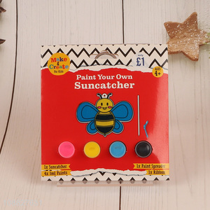 Wholesale paint your own bee suncatcher kit party favors for kids