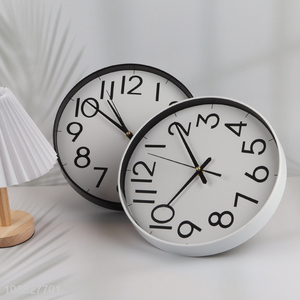 Wholesale battery operated silent plastic wall clock for bedroom