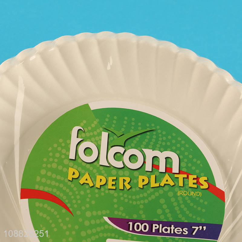 Factory price disposable party supplies paper plate for sale