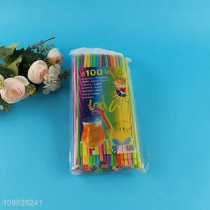 China factory colorful plastic drinking straw for juice