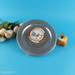 Factory wholesale 10pcs disposable plastic tableware plate