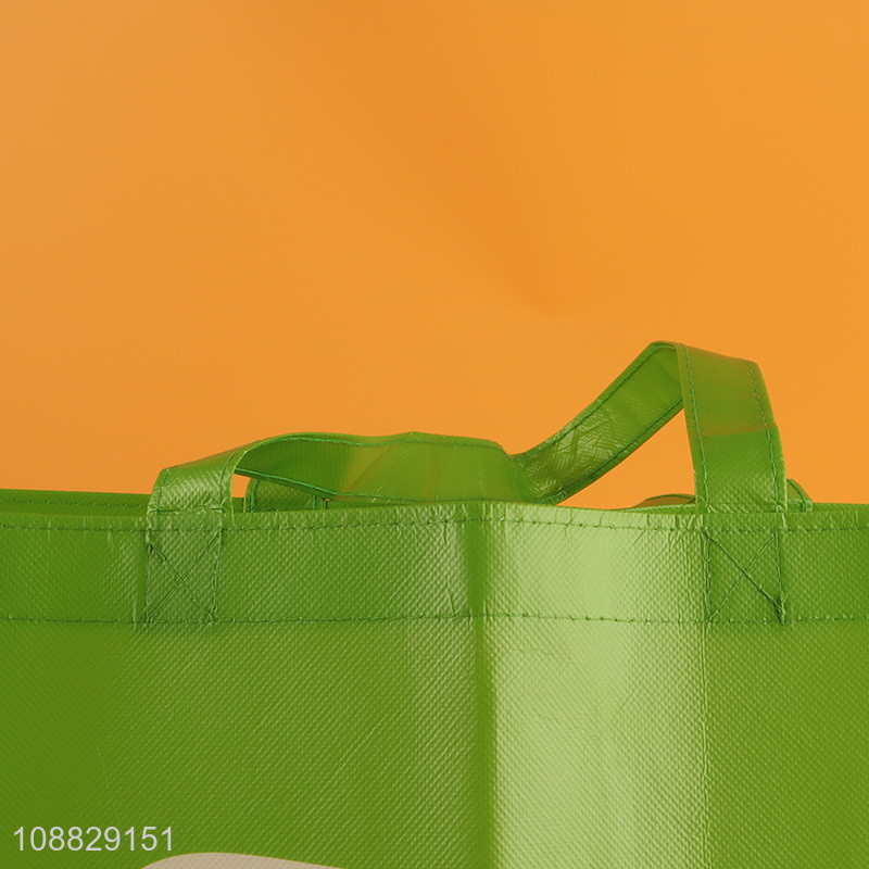Good quality custom logo reusable laminated non-woven shopping bag