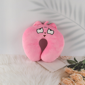 China factory pink u-shaped travel portable <em>pillow</em>