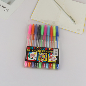 Factory price multicolor students <em>stationery</em> ballpoint pen set