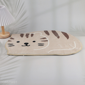 Good quality cartoon cat non-slip absorbent bathroom <em>rug</em> mat