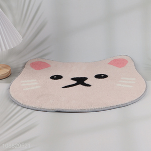 Hot selling cute cartoon cat water absorbent non-slip <em>bath</em> <em>mat</em>