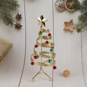 Wholesale metal spiral <em>Christmas</em> <em>tree</em> <em>Christmas</em> with bells for decoration