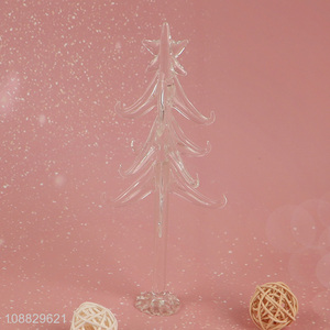 Online wholesale mini clear glass <em>Christmas</em> tree <em>Christmas</em> ornaments