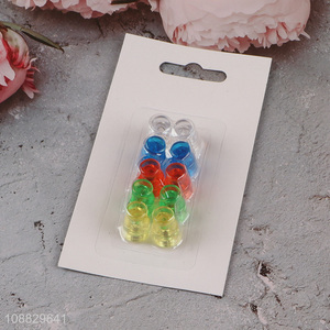 Wholesale 10pcs colorful strong magnetic push pin magnets fridge magnets