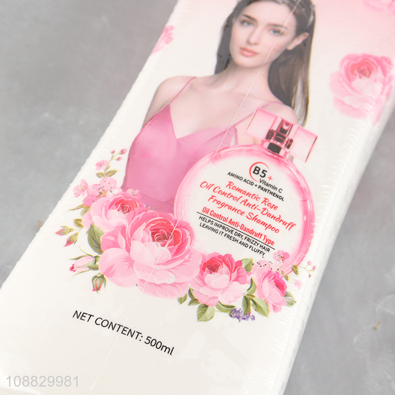 High quality rose oil control anti-dandruff fragrance shampoo