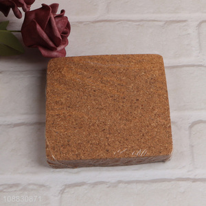 Good quality square absorbent cork coasters for home office bar