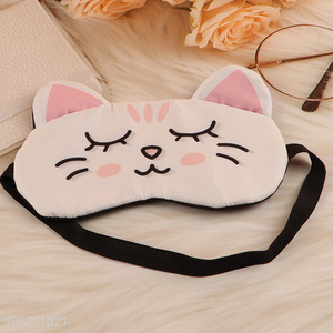 Hot selling soft cartoon blindfold sleeping eye <em>mask</em> for women