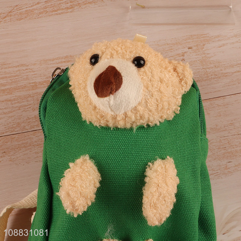 Wholesale Cute 3D Bear Canvas Shoulder Bag Crossbody Bag for Women