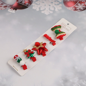 Popular product 5pcs cute Christmas <em>hair</em> <em>clips</em> for women girls