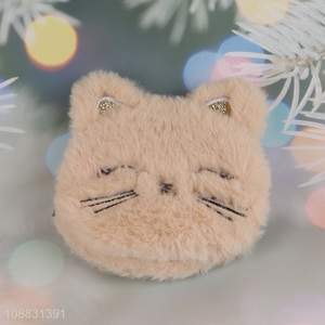 Hot selling cute cartoon plush <em>coin</em> wallet fluffy <em>coin</em> <em>purse</em>