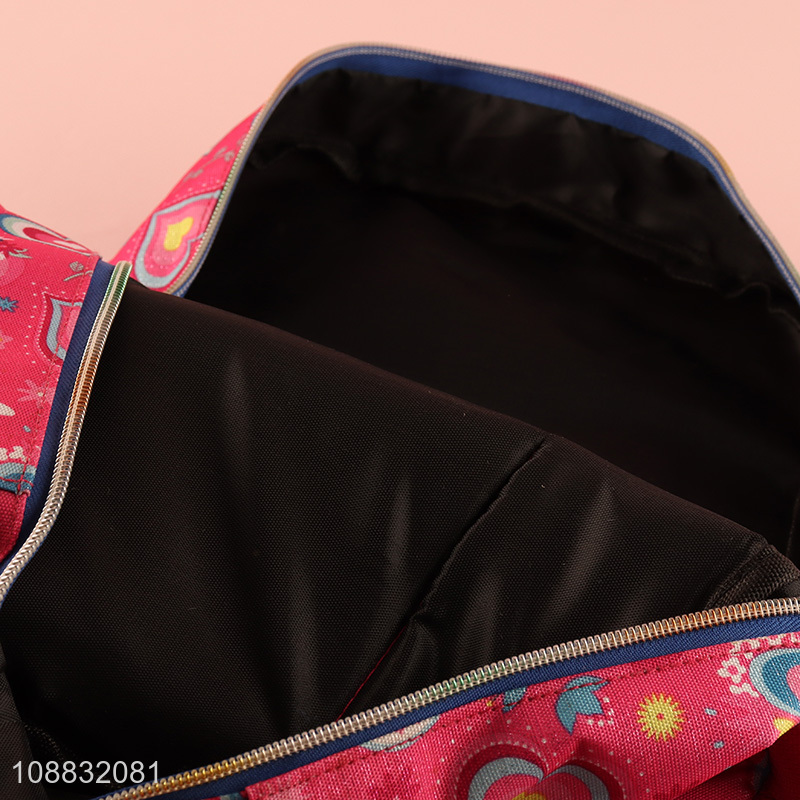 New arrival pink girls students school bag school backpack
