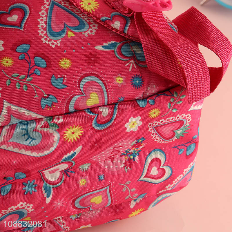 New arrival pink girls students school bag school backpack