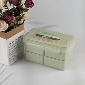High quality 4-piece bento lunch box <em>meal</em> prep containers with handle
