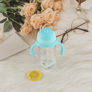 Best sale cartoon portable children water straw bottle