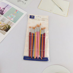 Good price 12pcs art supplies artist <em>brush</em> painting <em>brush</em>