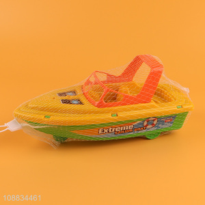 Hot selling outdoor plastic <em>beach</em> toy sailing boat for kids