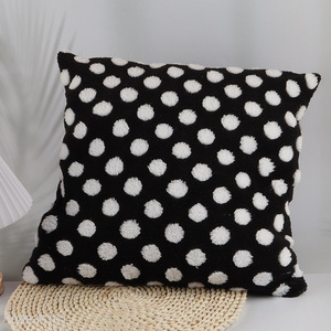 Good Price Poka Dot Throw Pillow Covers Cushion Cases