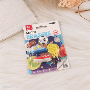 Hot products sports series school students <em>eraser</em> set for sale