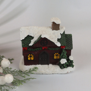 New product resin Christmas village scene house Christmas gifts