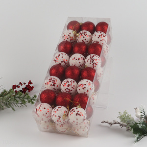 Good quality 48pcs <em>Christmas</em> <em>balls</em> <em>Christmas</em> tree hanging ornaments