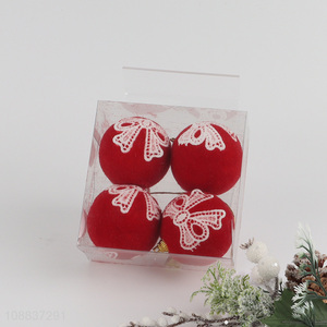 Factory price 4pcs <em>Christmas</em> <em>balls</em> <em>Christmas</em> tree hanging ornaments