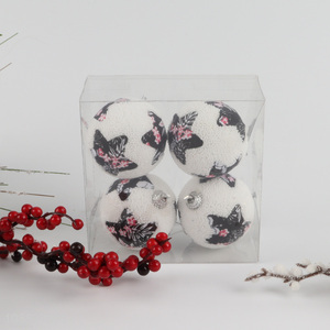 Good quality 4pcs <em>Christmas</em> <em>balls</em> <em>Christmas</em> ornaments Xmas tree decor